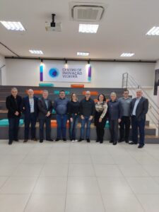 Read more about the article Reunião com representantes do SEBRAE, do SENAC, da Associação Comercial e Industrial de Videira, o prefeito do município de Arroio Trinta e o Secretário Executivo da AMARP